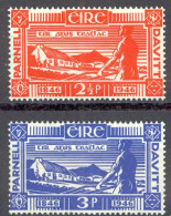 Ireland Sc# 133-134 MH 1946 Plowman - Unused Stamps