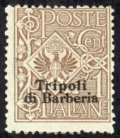 Italy Tripoli Sc# 2 MH 1909 1c Overprint - Tripolitaine