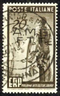 Italy Trieste Sc# 44 Used 1949 20l Overprint - Oblitérés