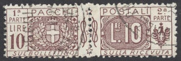 Italy Sc# Q16 Used 1922 10l Parcel Post - Paketmarken