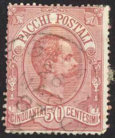 Italy Sc# Q3 Used (a) 1884 50c Claret King Humbert I - Oblitérés