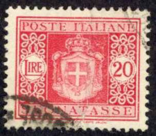 Italy Sc# J64 Used (a) (wmk 277) 1945-1946 20l Postage Due - Impuestos