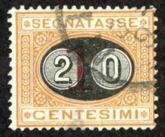 Italy Sc# J26 Used 1890-1891 20c On 1c Postage Due - Segnatasse