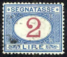 Italy Sc# J16 Used (b) 1903 2l Blue & Magenta Postage Due - Impuestos