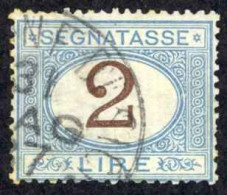 Italy Sc# J15 Used (a) 1870-1925 2l Light Blue & Brown Postage Due - Postage Due