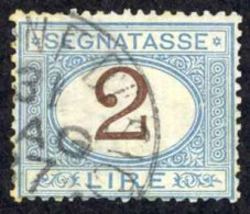 Italy Sc# J15 Used (a) 1870-1925 2l Light Blue & Brown Postage Due - Segnatasse