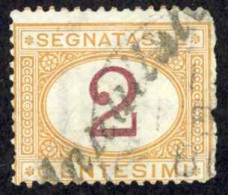 Italy Sc# J4 Used (a) 1870-1925 2c Postage Due - Portomarken