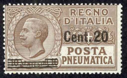 Italy Sc# D11 MH 1925 20c On 10c Pneumatic Post - Correo Neumático