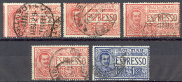 Italy Sc# E1-E5 Used (a) 1903-1926 Victor Emmanuel III - Poste Exprèsse