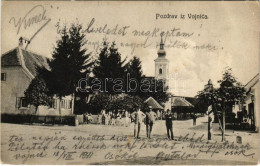 T2/T3 1911 Vojnic, Utca, Templom. M. Fogina Kiadása / Street View, Church (EB) - Ohne Zuordnung