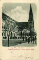 T2/T3 1899 (Vorläufer) Versec, Werschetz, Vrsac; Röm.-kath. Kirche / Római Katolikus Templom. Wilh. Wettl Kiadása / Cath - Unclassified