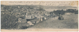 T4 1903 Skikda, Philippeville; Vue Prise Du Djebel-Addouna. 2-tiled Folding Panoramacard (pinholes) - Sin Clasificación