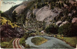 T2/T3 1911 Platte Canyon (Colorado), Dome Rock, Railway, Locomotive, Train (worn Corners) - Zonder Classificatie