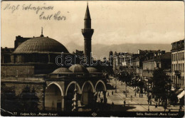 T2/T3 1932 Sofia, Sophia, Sofiya; Boulevard Marie Louise / Street View, Mosque, Tram, Shops (EK) - Unclassified