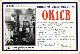 T2/T3 1933 Czechoslovak Licensed Radio Station. QRA: Otto Batlicka Praha, Nusle-Údolí, Sámova 4. / Csehszlovák Rádióamat - Non Classés