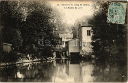 T2/T3 1905 Camp De Chalons, Le Moulin De Livry / Watermill. TCV Card (fl) - Sin Clasificación