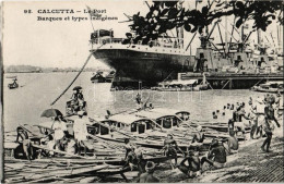 ** T2 Kolkata, Calcutta; Le Port, Barques Et Types Indigenes / Harbour, Steamship, Boats - Non Classificati