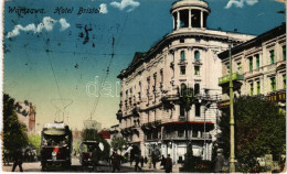 T2/T3 1916 Warszawa, Varsovie, Warschau, Warsaw; Hotel Bristol, Street View, Tram Line 32 (fa) - Unclassified