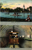 T2/T3 1909 Berlin, Stralau, Über Der Spree, Unter Der Spree, Tunnelbahn Nach Treptow Bei Berlin / Underground Railway, T - Sin Clasificación