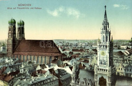 ** T1 München, Munich; Blick Auf Frauenkirche Und Rathaus / General View, Church, Town Hall - Unclassified