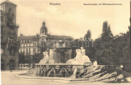 ** T1 München, Munich; Maximilianplatz Mit Wittelsbacherbrunnen / Square, Fountain - Non Classificati