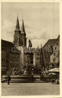 ** T1/T2 Nürnberg, Nuremberg; Neptunbrunnen / Fountain - Non Classificati