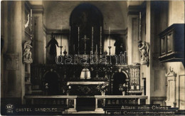 T2 1919 Castel Gandolfo, Altare Nella Chiesa Del Collegio Propaganda / Church, Interior, Altar - Zonder Classificatie