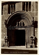 ** T1 Perugia, Portone Del Palazzo Comunale / Palace, Town Hall, Gate (15 Cm X 10,4 Cm) - Sin Clasificación