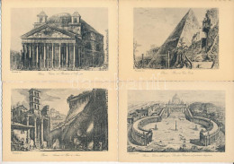 ** ROMA ANTICA - 40 Db Régi Olasz Képeslap / 40 Pre-1945 Italian Postcards. Inc. Piranesi - Sin Clasificación