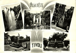 T2/T3 1961 Tivoli, Villa D'Este, Particolare Fontana Dell'Organo, Fontana Dell'Organo, Fontana Dei Draghi, Cascata Della - Sin Clasificación