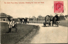 T2/T3 1907 Colombo, The Galle Face Drive, Shewing The Club And Hotel. TCV Card (small Tear) - Non Classés