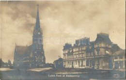T2/T3 1921 Lulea, Parti Af Radhustorget / Square, Town Hall, Church, Photo (small Tear) - Sin Clasificación