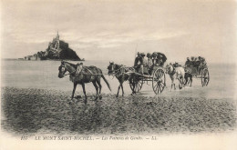 FRANCE - Le Mont Saint Michel - Les Voitures De Genêts - Carte Postale Ancienne - Le Mont Saint Michel