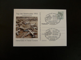 Entier Postal Stationery Card Aviation Tag Der Briefmarke Frankfurt 1993 - Illustrated Postcards - Used