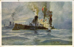 T2/T3 1916 Torpedierung Des Ital. Panzerkreuzers Giuseppe Garibaldi. K.u.K. Kriegsmarine / WWI Austro-Hungarian Navy, It - Ohne Zuordnung