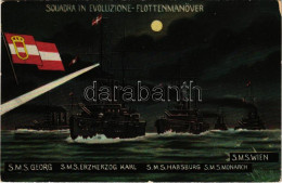 T2 Squadra In Evoluzione / Flottenmanöver / WWI Austro-Hungarian Navy, K.u.K. Kriegsmarine, Battleship Squadron In Maneu - Non Classés