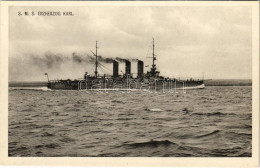 * T1/T2 SMS ERZHERZOG KARL Osztrák-magyar Haditengerészet Csatahajó. Phot. Alois Beer / K.u.K. Kriegsmarine / Austro-Hun - Unclassified
