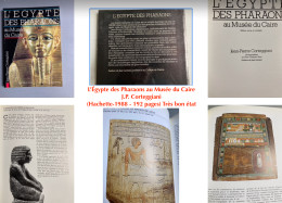 Jean-Pierre Corteggiani, : L'  Égypte Des Pharaons Au Musée Du Caire, Hachette, 1988 - 192 Pages - Lots De Plusieurs Livres
