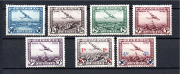 Belgium 1930 Old Airmail/aviation Stamps (Michel 280/83 + 298 + 399/400) MLH - Mint