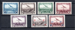 Belgium 1930 Old Airmail/aviation Stamps (Michel 280/83 + 298 + 399/400) MLH - Postfris