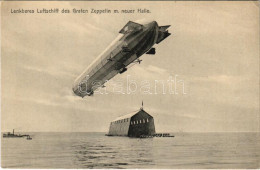 ** T2/T3 Lenkbares Luftschiff Des Grafen Zeppelin Mit Neuer Halle. O. Noerpel Friedrichshafen Serie I. (EK) - Non Classés