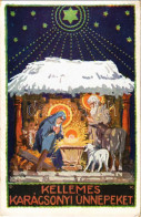 T2/T3 1930 Kellemes Karácsonyi Ünnepeket! Magyar Művész Képeslap / Hungarian Christmas Art Postcard S: D. K. (EK) - Ohne Zuordnung