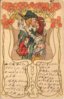 T2/T3 1900 November. Art Nouveau, Litho - Titkosírás (EK) - Ohne Zuordnung