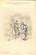 ** T1 Wahrsagerin, Aus A. Hendschel's Skizzenbuch No. 10., Verlag V. M. Hendschel / Fortuneteller - Non Classés