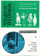 **, * 4 Db Modern Magyar Propaganda Képeslap: Magyar Ifjúság A Magyar Kommunista Ifjúsági Szövetség Központi Lapja, Vilá - Ohne Zuordnung