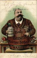 T3 1905 Gruss Aus Edi Hauser's Münchner Bierhalle, Basel. Leistbräu Franziskaner / Svájci Sörcsarnok Reklámja / Swiss Be - Ohne Zuordnung