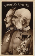 ** T2/T3 I. Ferenc József és II. Vilmos Német Császár / Franz Joseph I Of Austria And Wilhelm II German Emperor, Viribus - Ohne Zuordnung