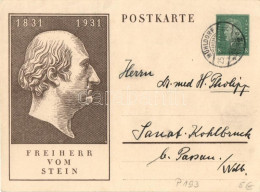 T2 Heinrich Friedrich Karl Vom Und Zum Stein, Ga. - Sin Clasificación