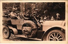 T2/T3 1911 II. Vilmos Császár Autóban / Unser Kaiserhaus, Der Kaiser / Wilhelm II In Automobile - Non Classés