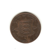 494/ Jersey : Victoria : 1/13 Shilling 1866 (léger Choc Sous Le Cou Sur Le 1 De 1866) - Jersey